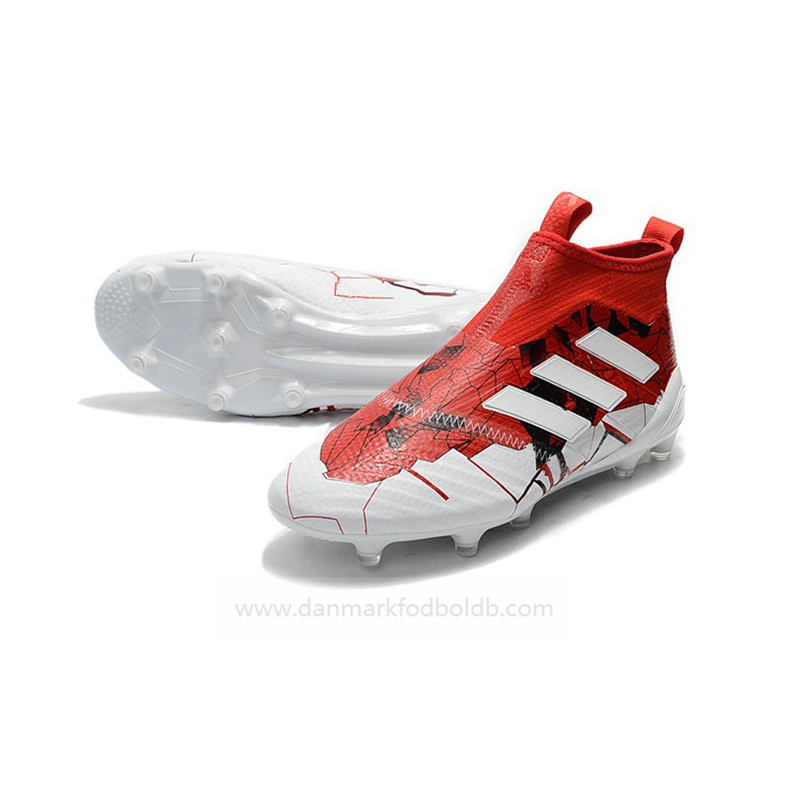 Adidas Ace 17+ Purecontrol FG Fodboldstøvler Herre – Rød Hvid